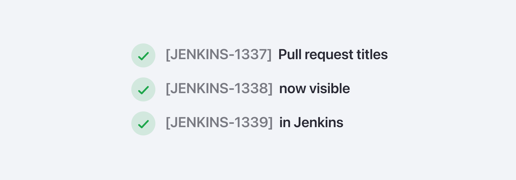 Pull request titles now show directly in Jenkins